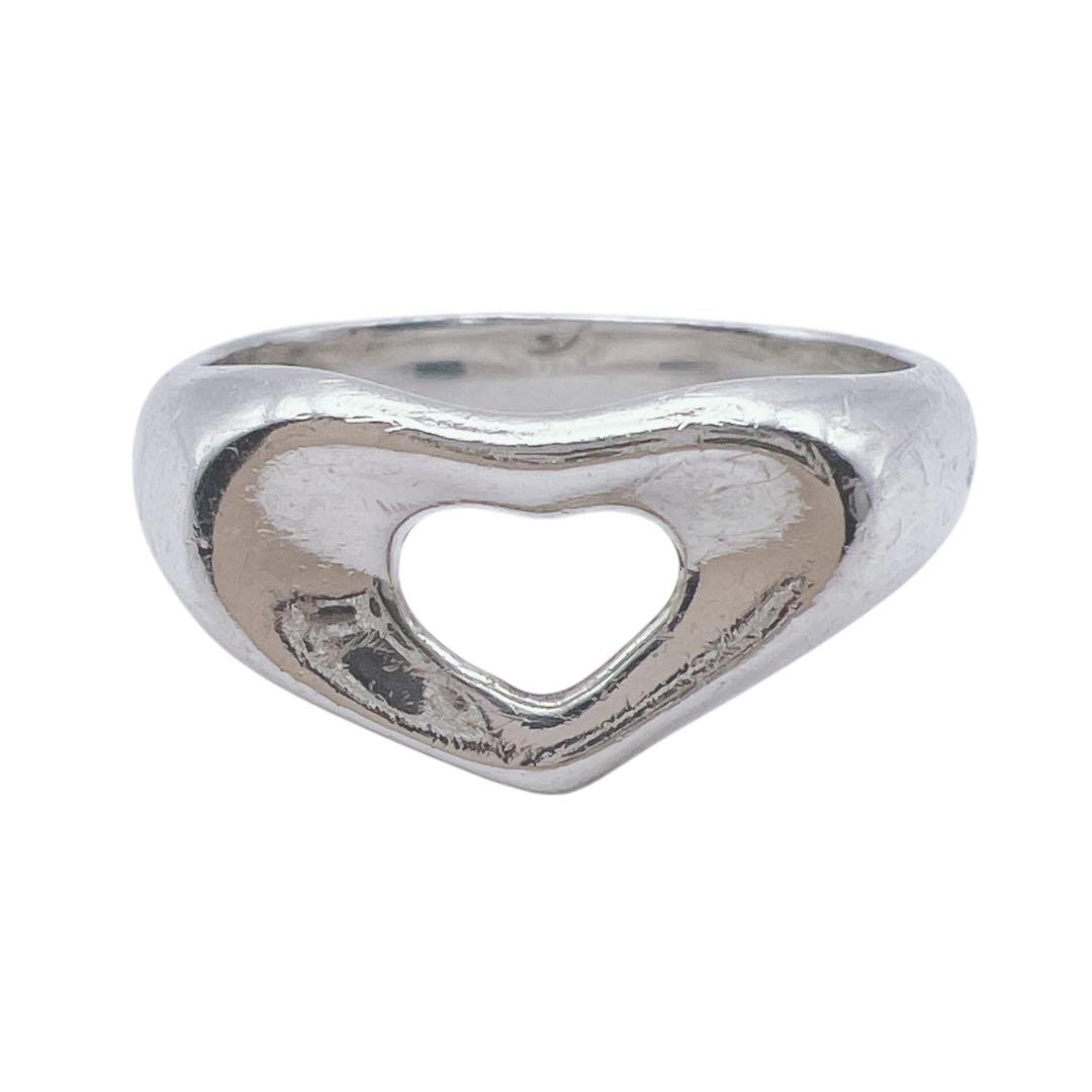 ティファニー　オープンハート　シルバー　リング　エルサペレッティ