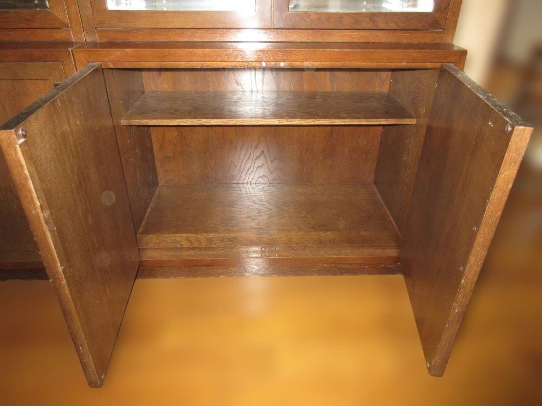 カリモク　最高峰　ドマーニ　モーガントン　ガラス扉付き　キャビネット　左側