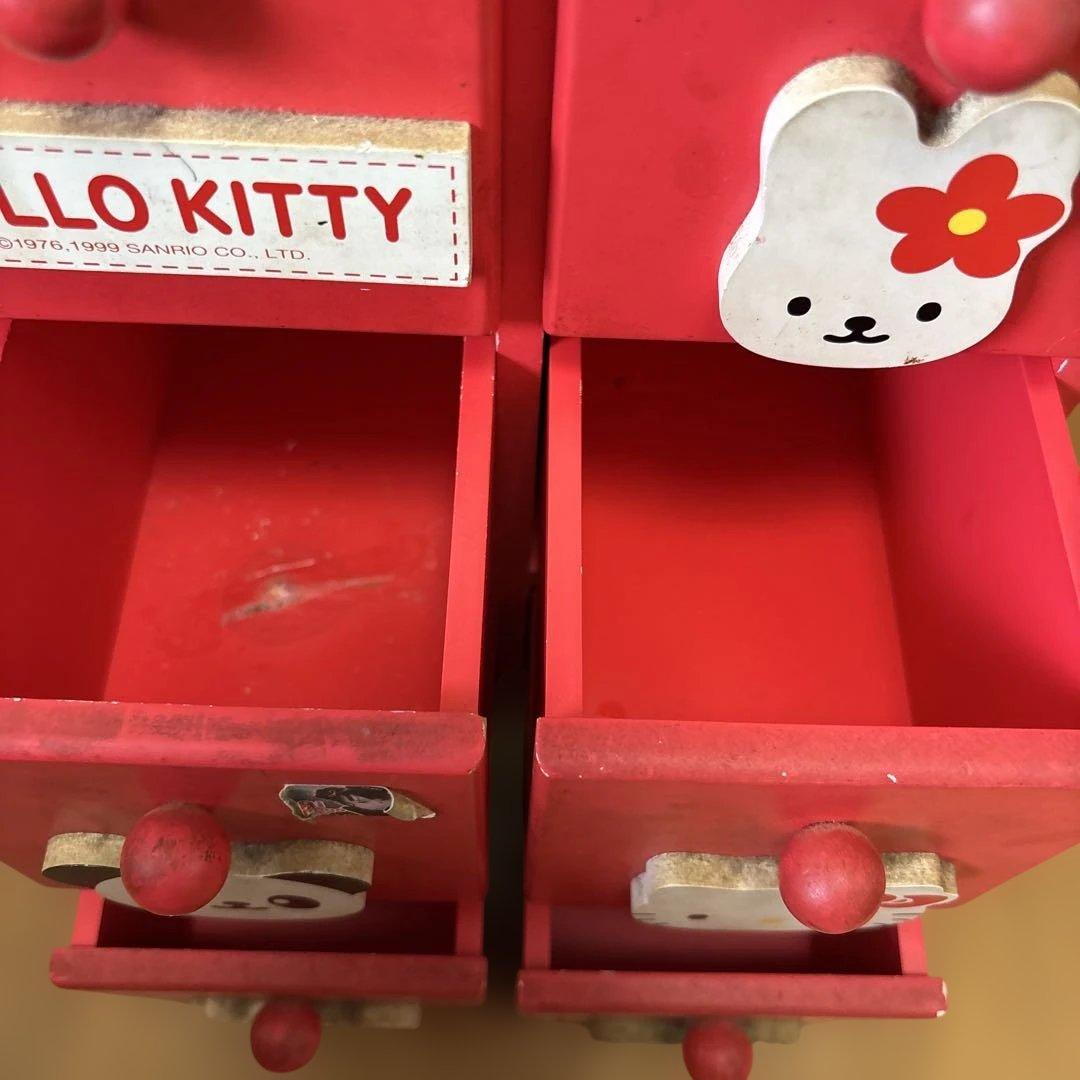 HELLO KITTY キャラクター引き出し 赤