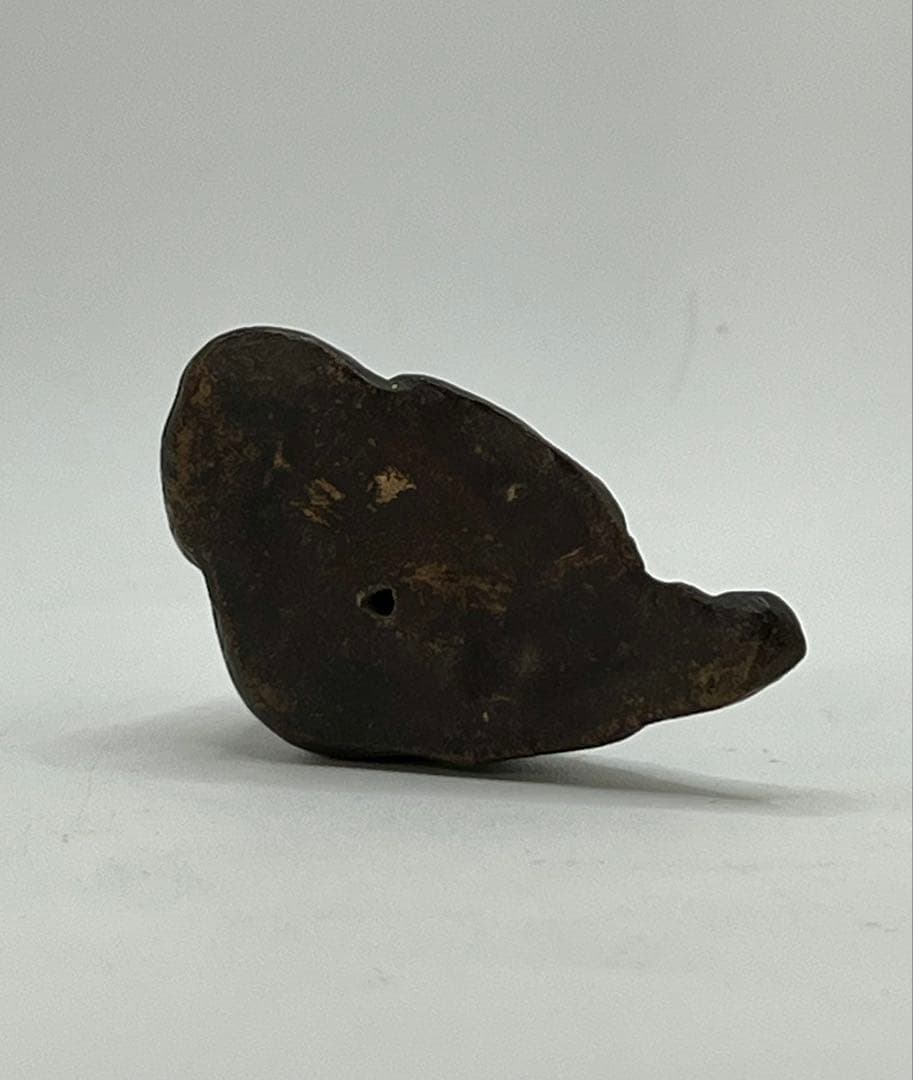 人丸の像　共箱　筆　文学　後島羽天皇　人丸像　時代物　アンティーク　古道具　仏像