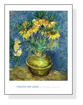 額装品/銅の花瓶のアミガサユリ/ゴッホ/ポスター/アート/インテリア