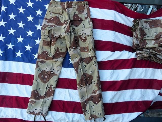 レア! 米軍実物 デザート６カラー ＢＤＵパンツ S-R チョコチップ　687