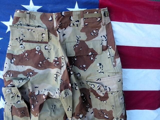 レア! 米軍実物 デザート６カラー ＢＤＵパンツ S-R チョコチップ　687