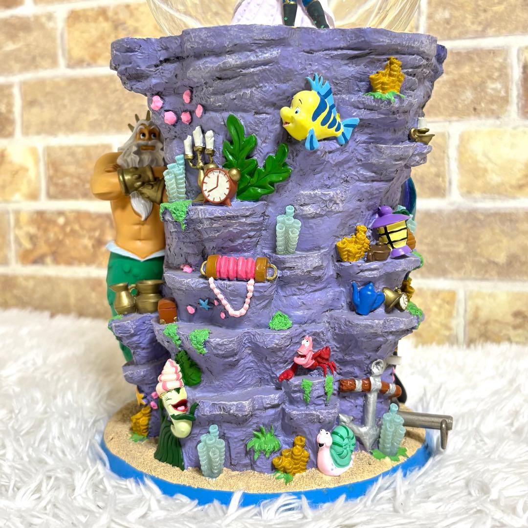 【美品】 超希少 ディズニー リトルマーメイド スノーグローブ オルゴール