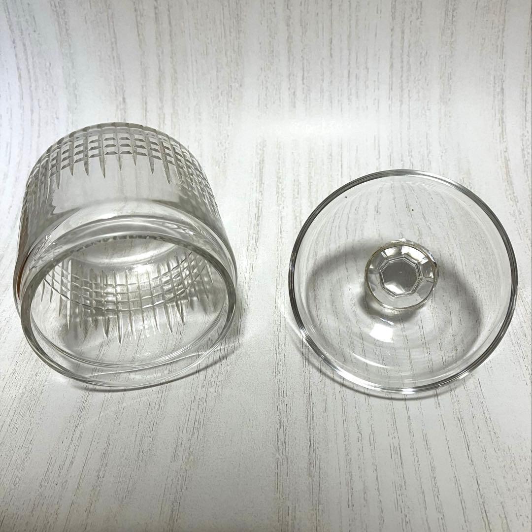 オールドバカラ クリスタル 蓋付きガラス容器 ナンシー