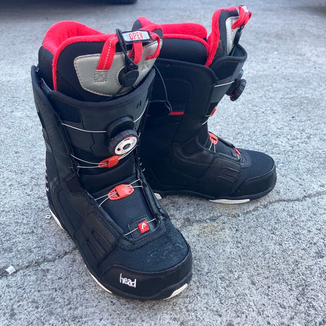head ヘッド プレミアム BOAダイヤル式スノーボードブーツ 黒/赤26cm