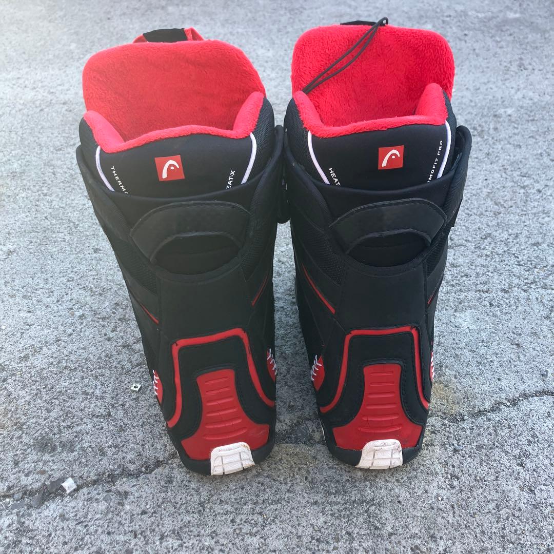 head ヘッド プレミアム BOAダイヤル式スノーボードブーツ 黒/赤26cm