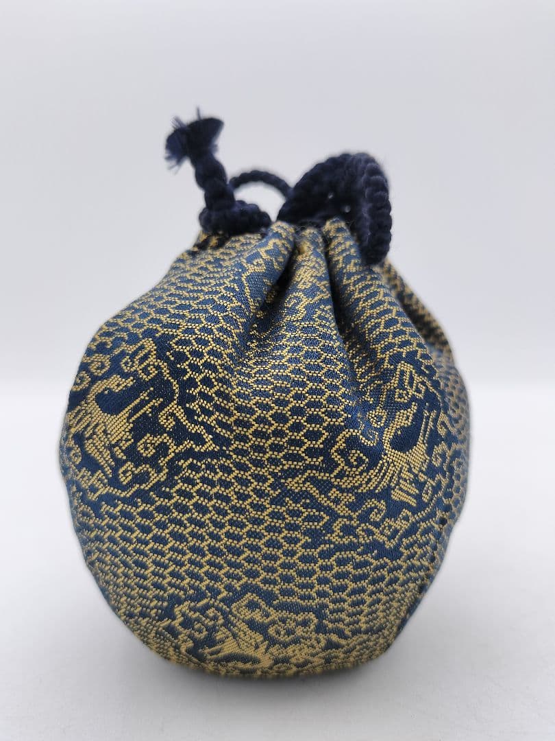 c549【新品・未使用】茶入 大名物唐物 珠光文琳写 龍喜窯 木箱 茶道具