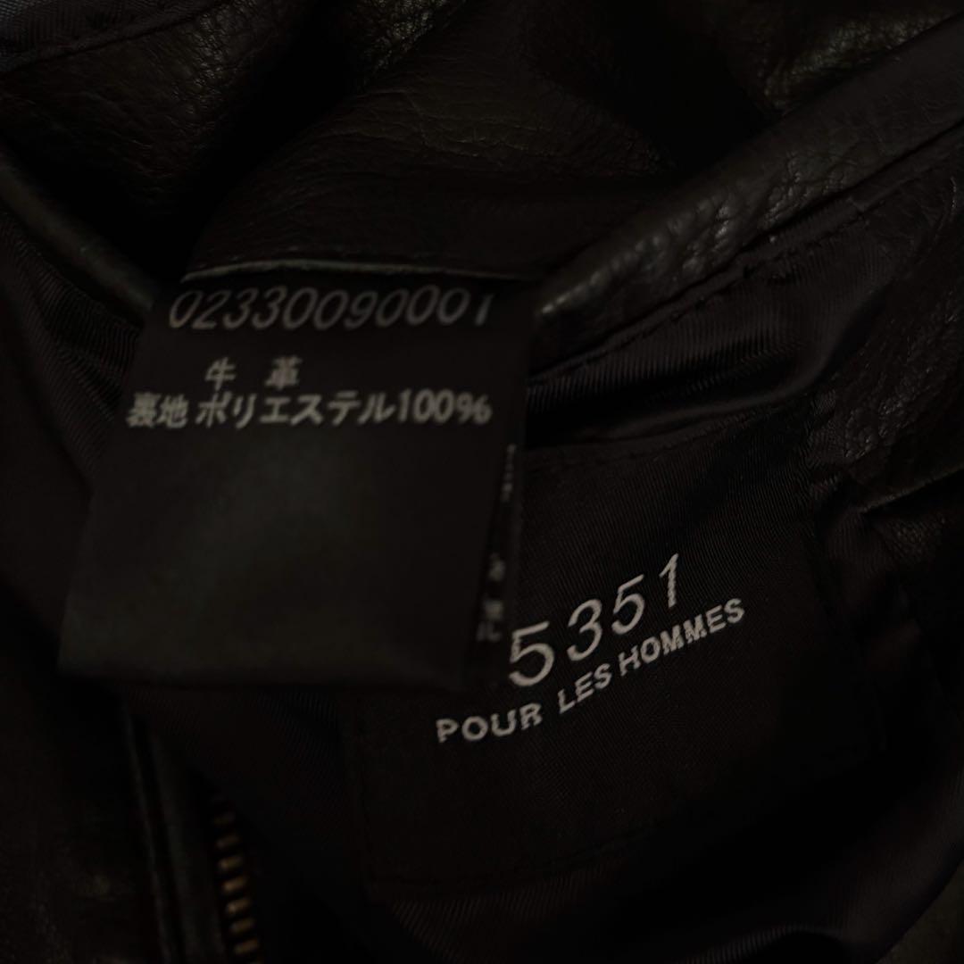 00's 5351 POUR LES HOMMES レザージャケット　アーカイブ