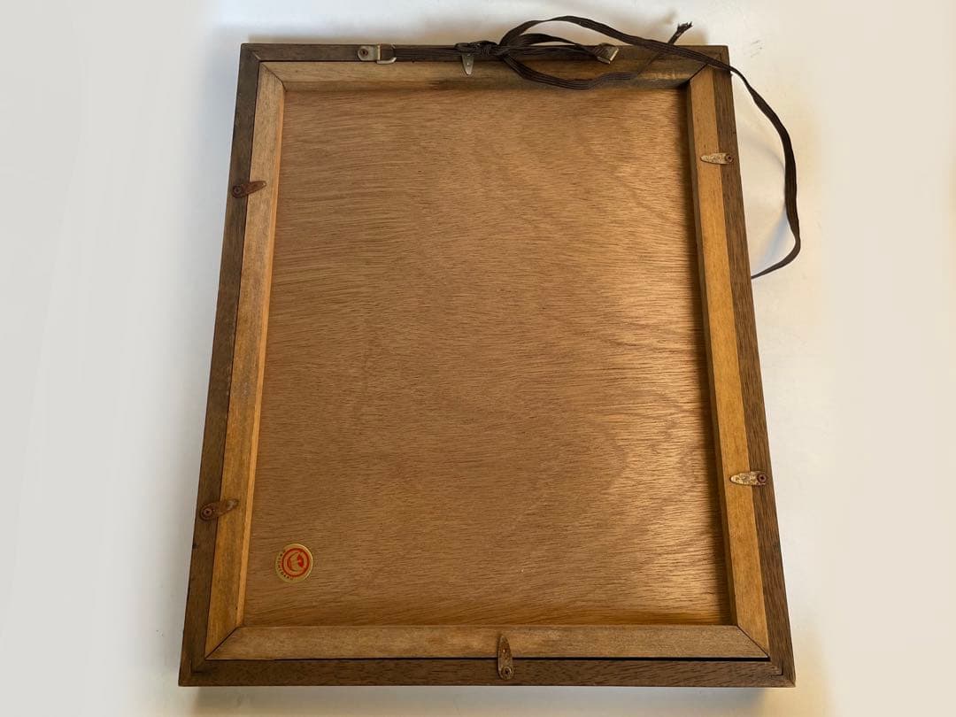 人間国宝　芹沢銈介　『いのり』梵字「ア」　板絵　絵馬　奉納絵　直筆　民芸　民藝