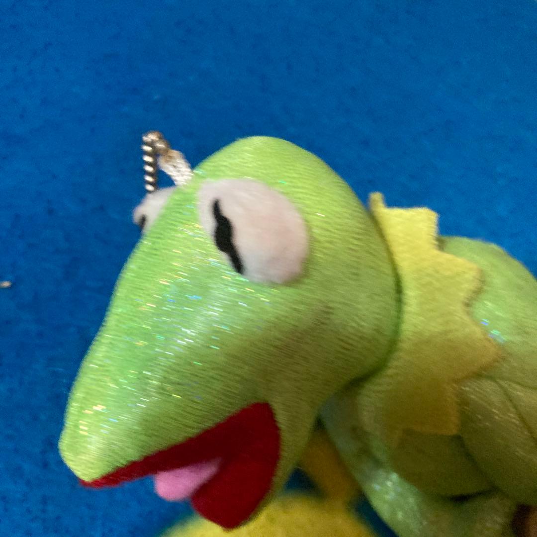 綺麗め　カーミット　ぬいぐるみ　キーホルダー　ディズニー　マペット　セサミ