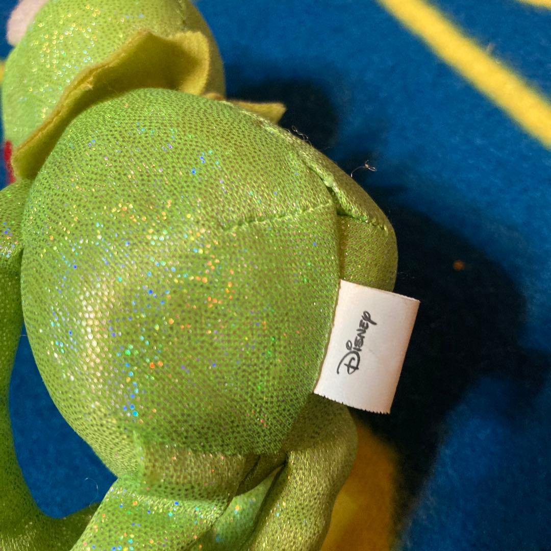 綺麗め　カーミット　ぬいぐるみ　キーホルダー　ディズニー　マペット　セサミ