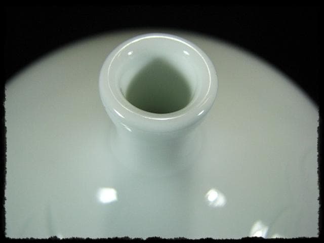 中尾 恭純 白磁牡 丹彫壷 師井上萬二 花器  hk459