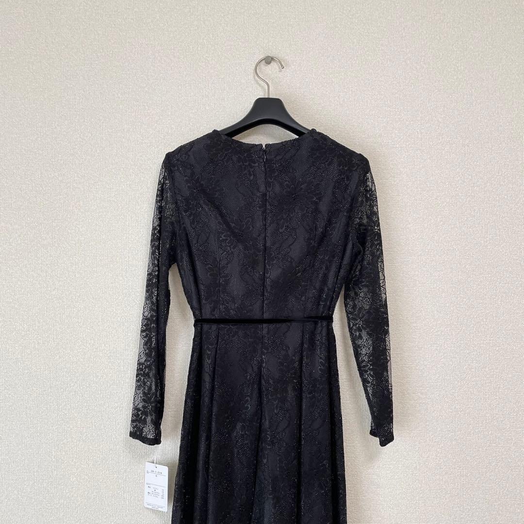 【新品未使用】AIMER ラメレース ベロアリボン パーティードレス