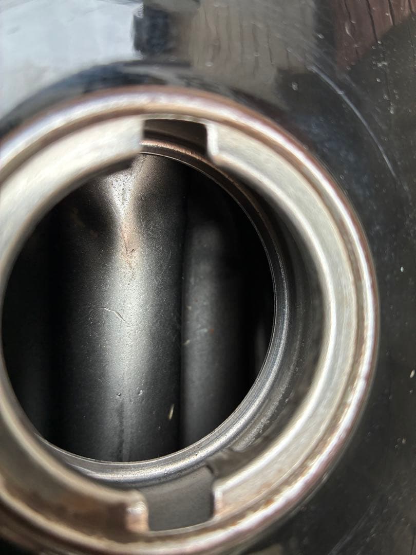 Ape バイクタンクキャブ車用　黒/オレンジ　キャップ鍵付き