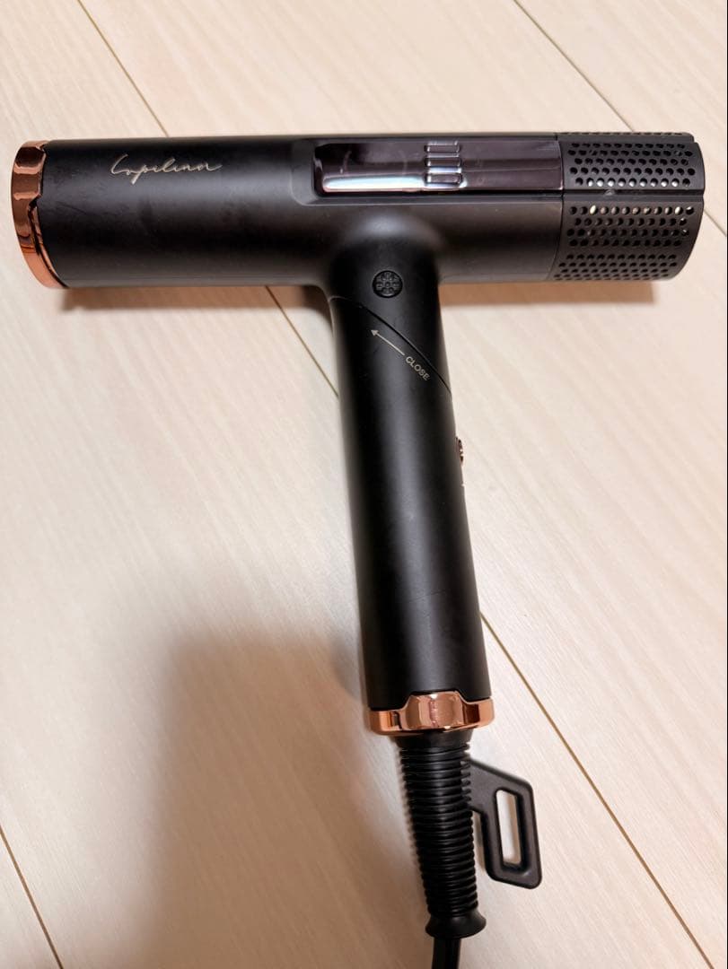 ルピリーナ　マイナスイオンヘアドライヤー　コンパクト高機能　1200W ブラック