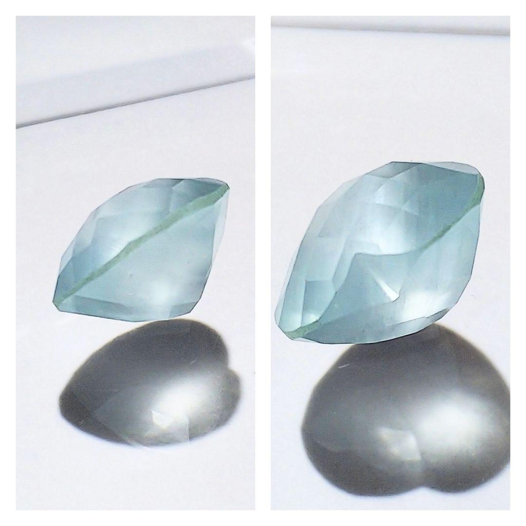 ミルキーアクアマリン ハートシェイプ♡ 5.76ct