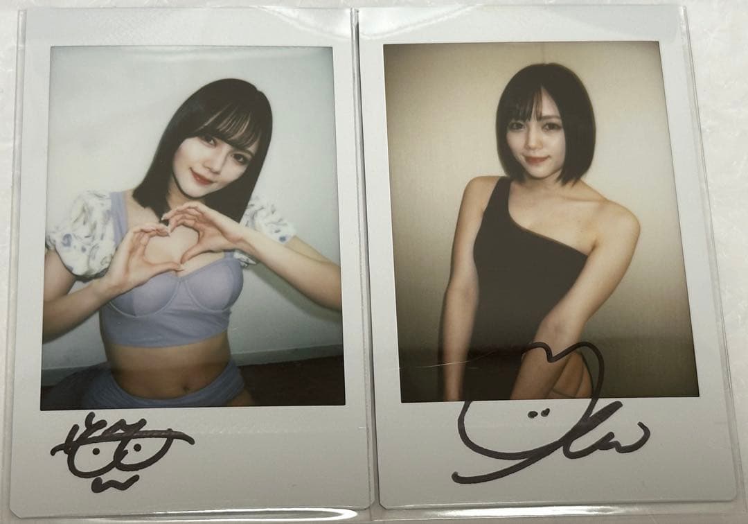 涼森れむ　4点セット　直筆サイン入りチェキ　サイン無しチェキ　イベントチェキ