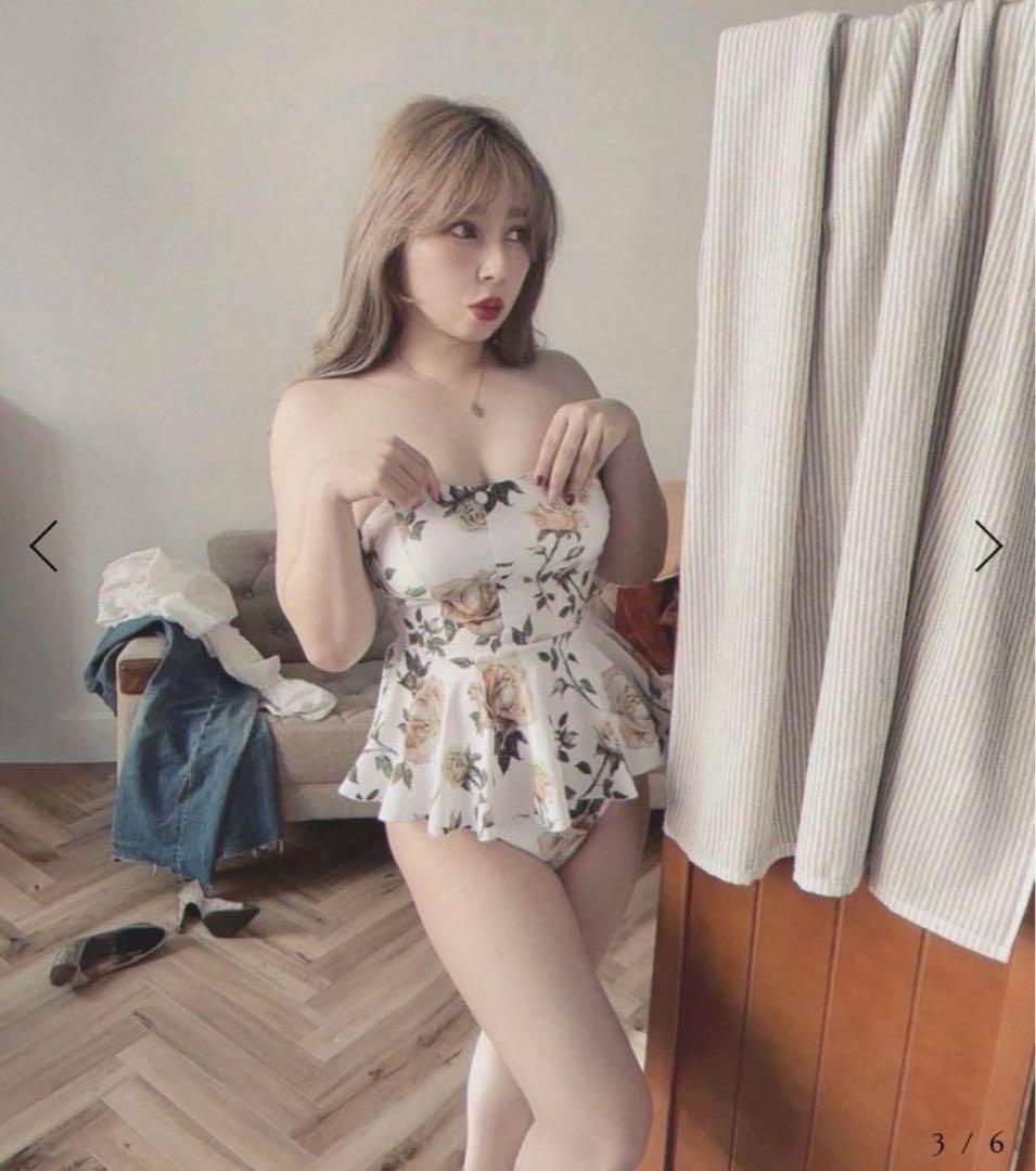 水着・ラッシュガード Pui flower peplum swimsuit