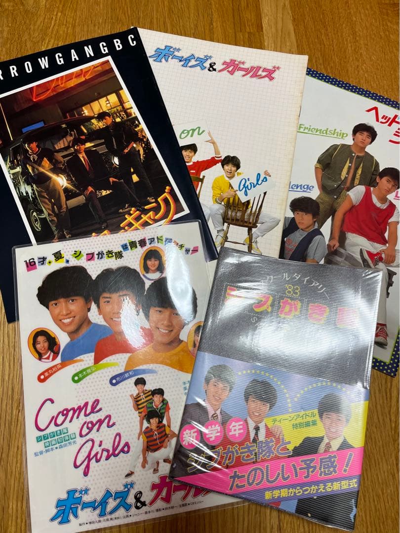 シブガキ隊写真集　映画パンフレット等