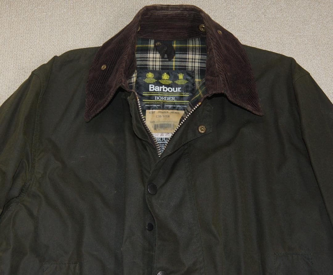 Barbour Border C38/96CM ダークグリーン(ヴィンテージ)