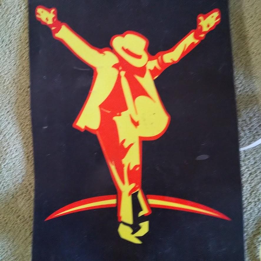 ジャンク　マイケルジャクソンネオンボード