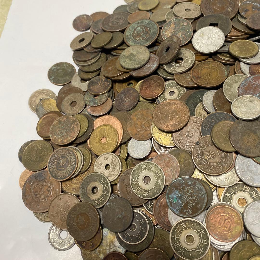 日本の古銭 明治 大正 昭和 レトロ まとめ売り 正味4.4Kg NO.53