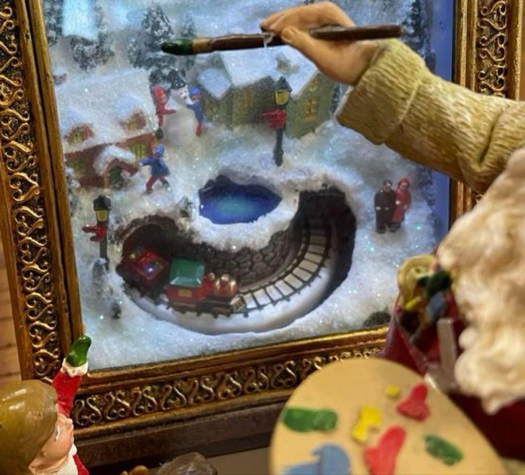 サンタクロース クリスマス オルゴール　フィギュア