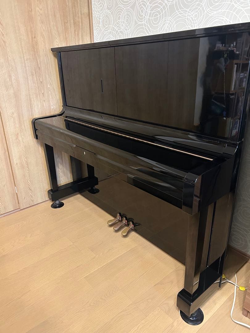 KAWAI アップライトピアノ ブラック 椅子付き