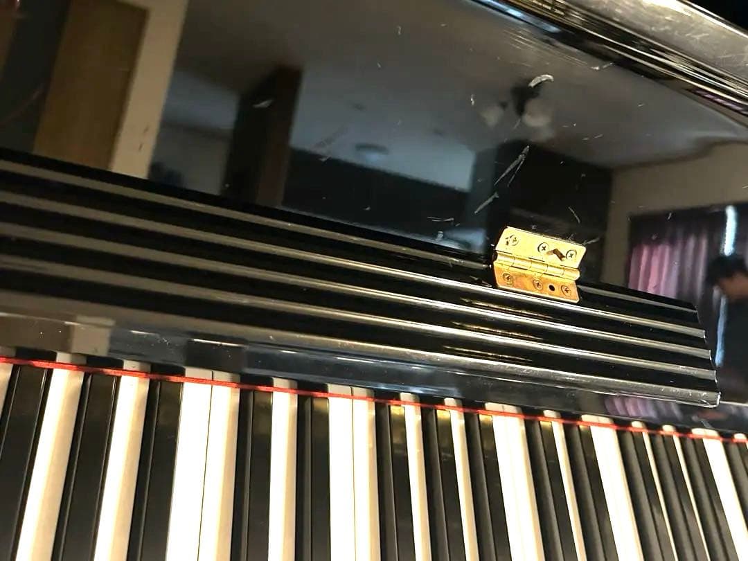 KAWAI アップライトピアノ ブラック 椅子付き