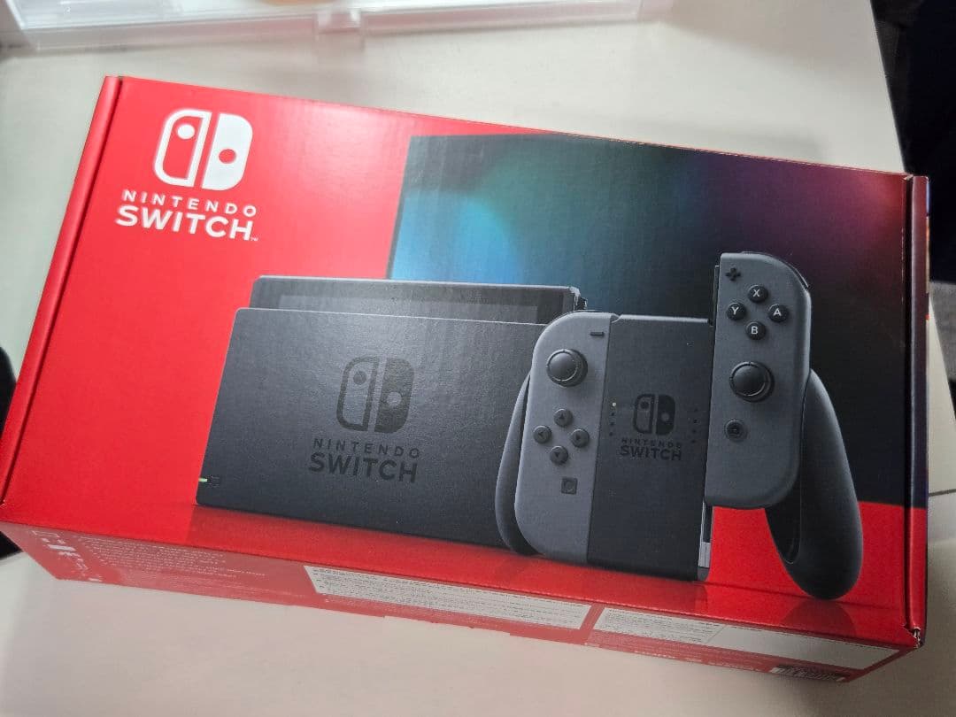 Nintendo Switch グレー 本体 付属品付き　※バッテリー問題有り