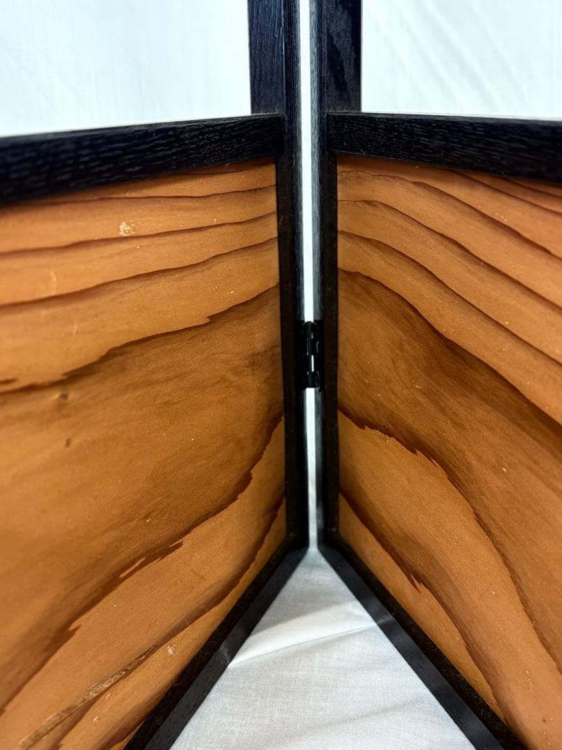 茶道具 塗師 川瀬表完 風炉先 屏風 衝立 二枚折屏風 004