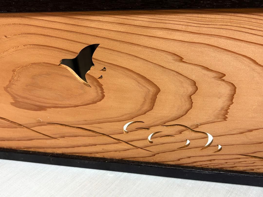 茶道具 塗師 川瀬表完 風炉先 屏風 衝立 二枚折屏風 004