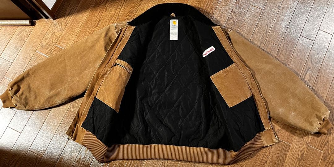 【極上フェード】00s カーハート サンタフェジャケット ブラウン 2XL 中綿