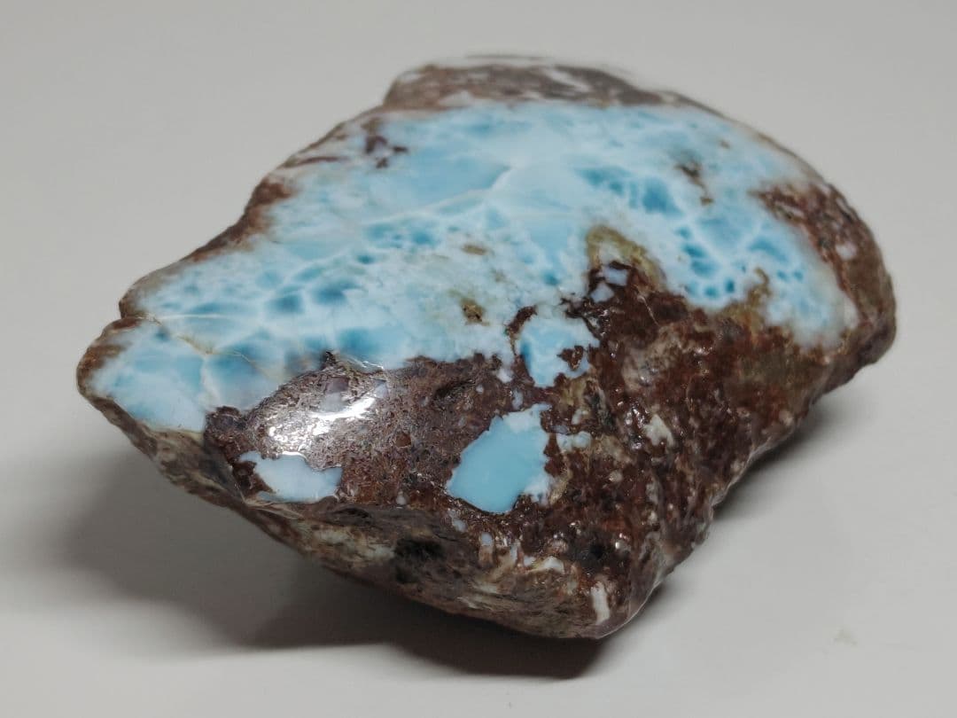 ラリマー 589g 原石 鑑賞石 自然石 誕生石 鉱物 鉱石 水石 インテリア