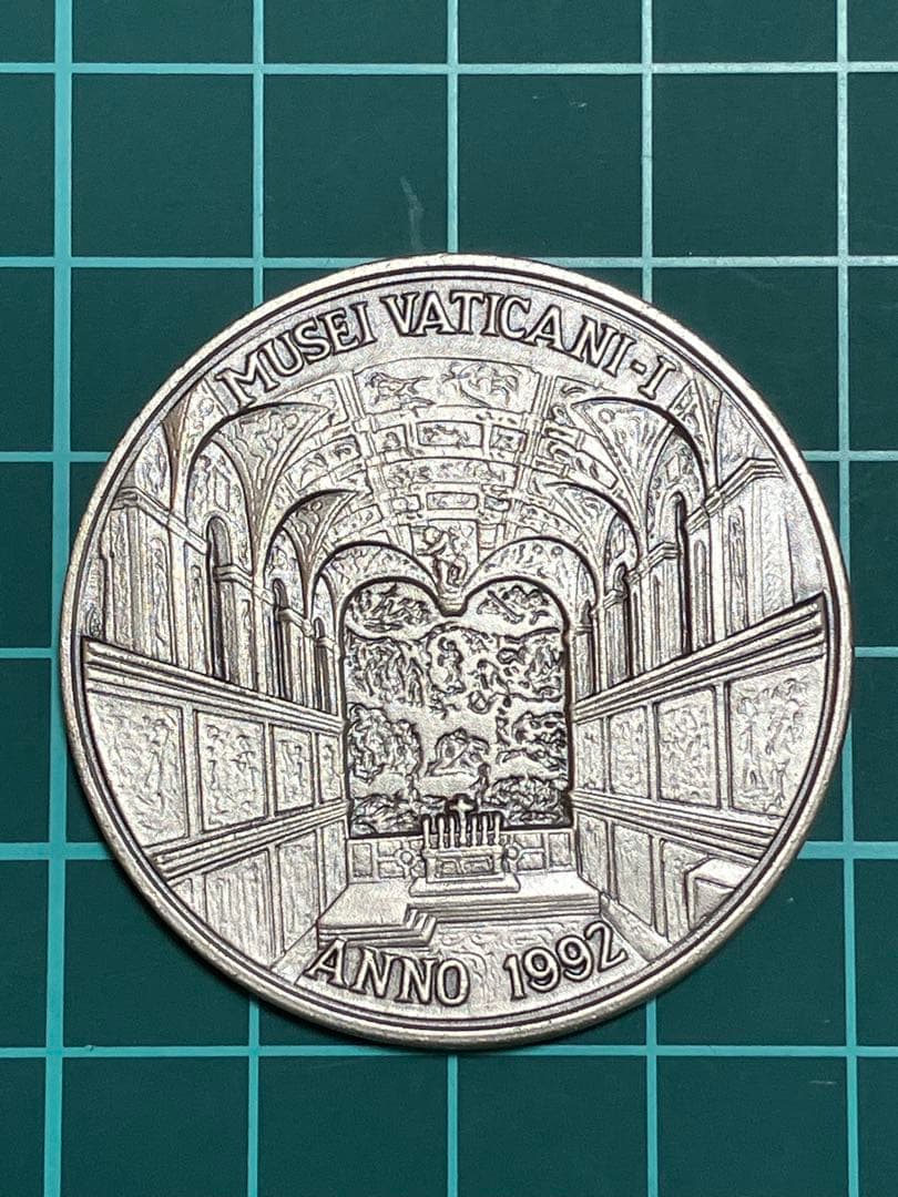 か*ジ様 バチカン美術館公式 ミケランジェロ 純銀メダル 1992年 SV925