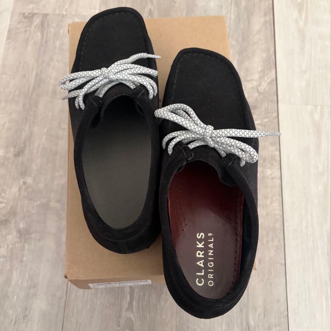 Clarks Wallabee ワラビー UK8 26.5cm black
