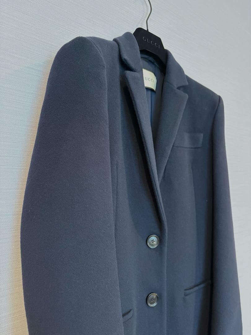 GUCCI グッチ　チェスターコート　ネイビー