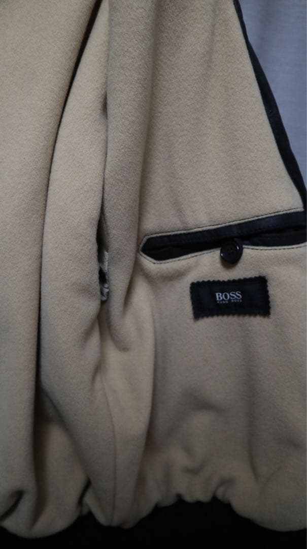 ジャケット・アウター Hugo Boss Leather Bomber Jacket