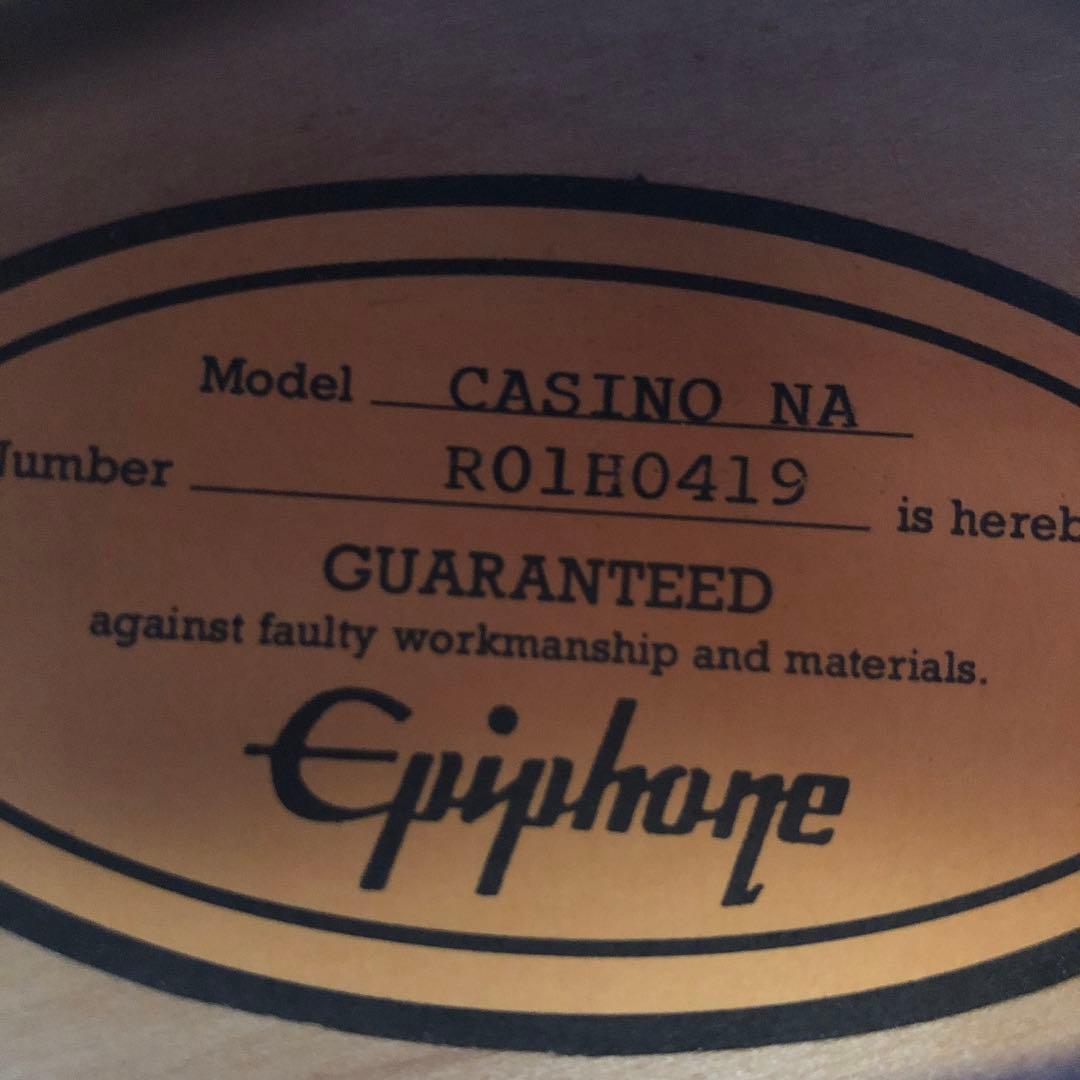 epiphone casino ピアレス製 カジノ