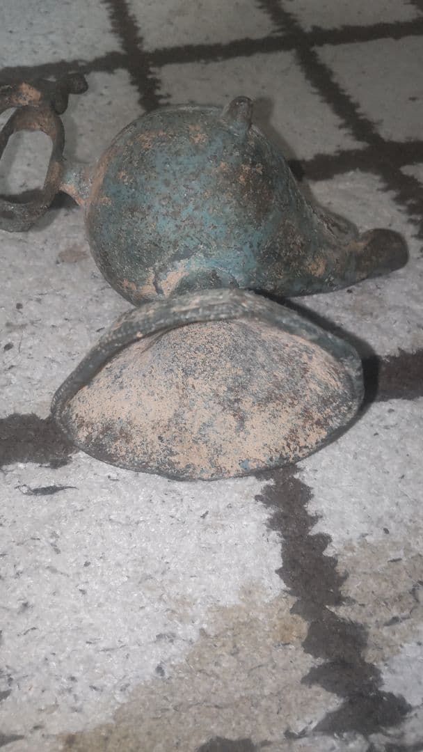 【博物館級】アンティーク 中世 イスラム ブロンズ オイルランプ