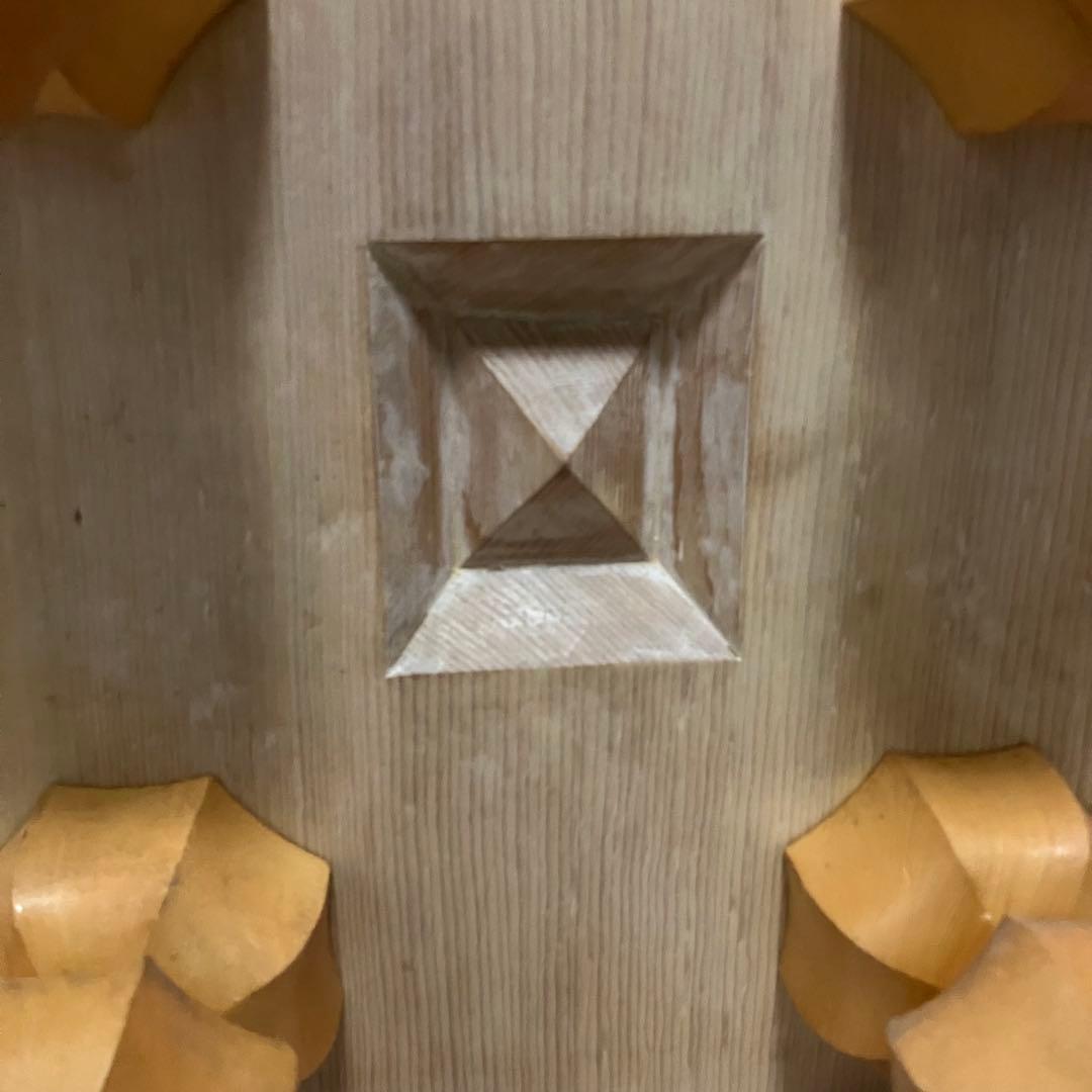 【美品】囲碁盤 極厚 高級 へそ付き 厚さ17.5cm 5.8寸 天地柾