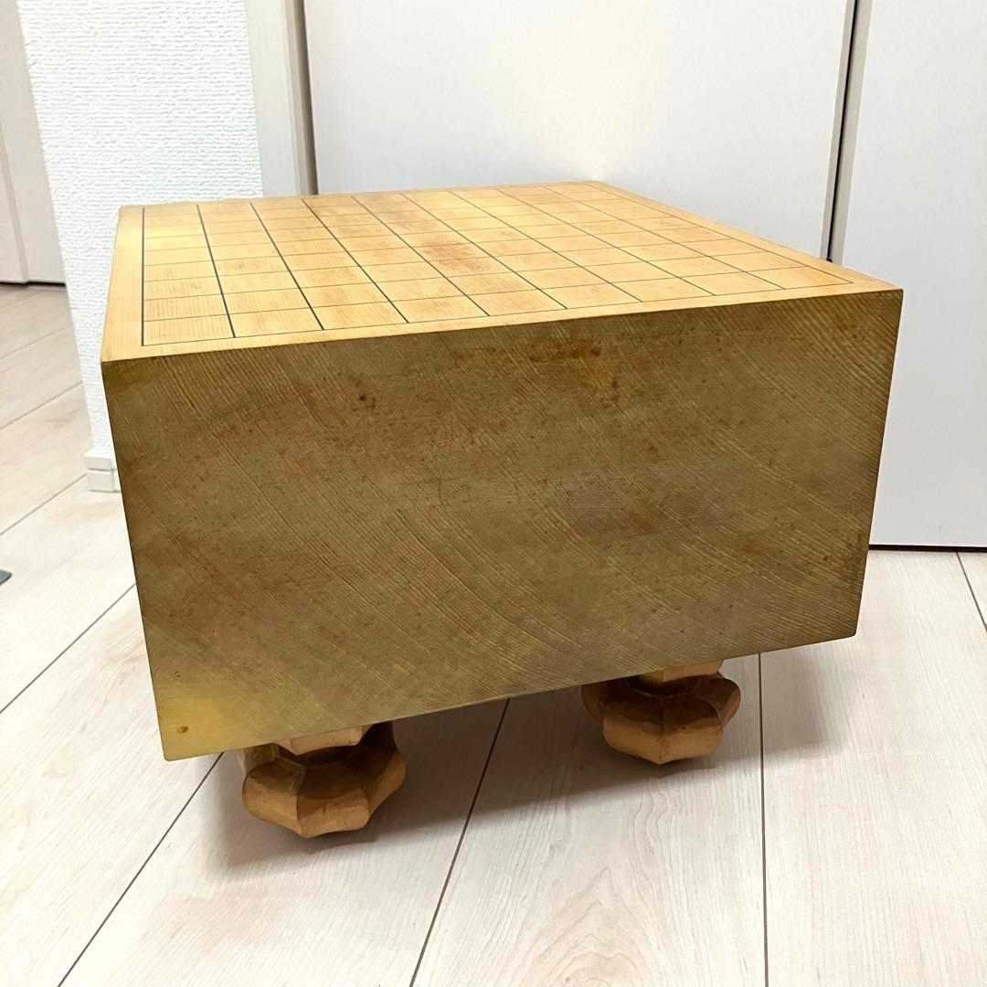 【美品】囲碁盤 極厚 高級 へそ付き 厚さ17.5cm 5.8寸 天地柾