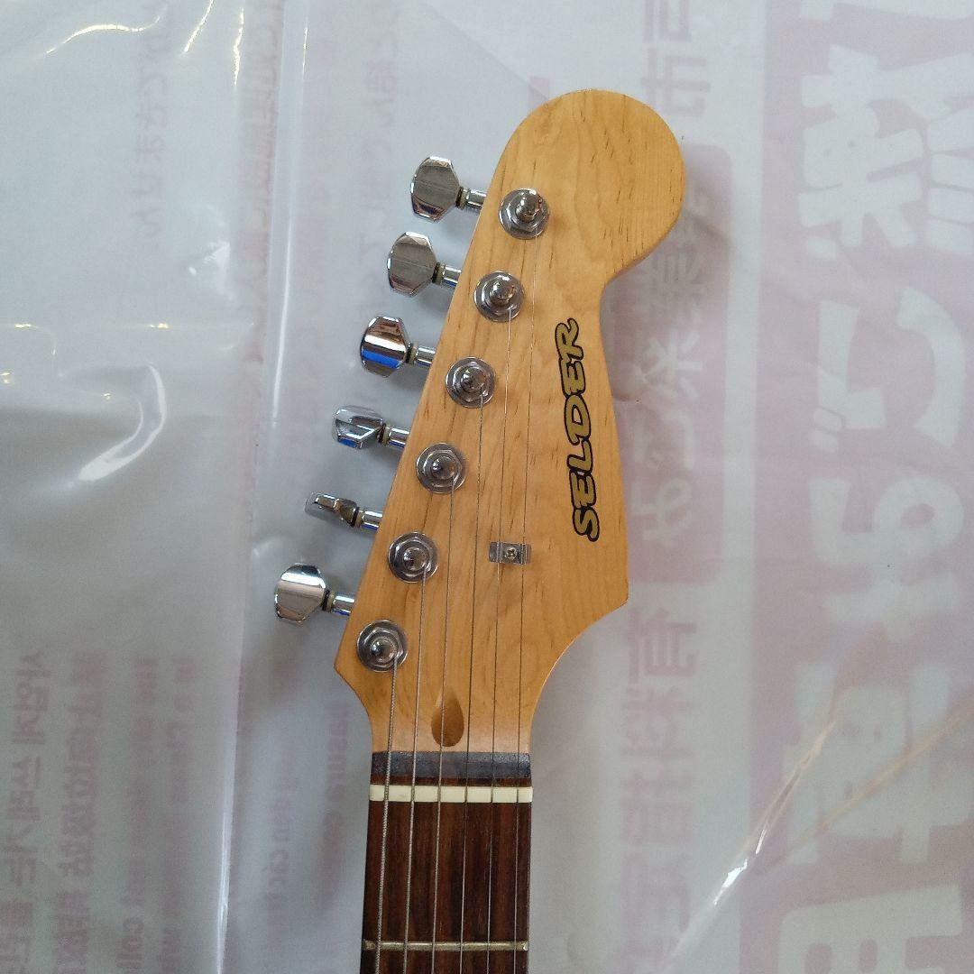 SELDERK エレキギター ブラック ギターバッグ付き