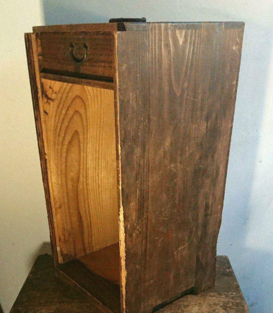 アンティーク引き出し付き棚 レトロ木製棚