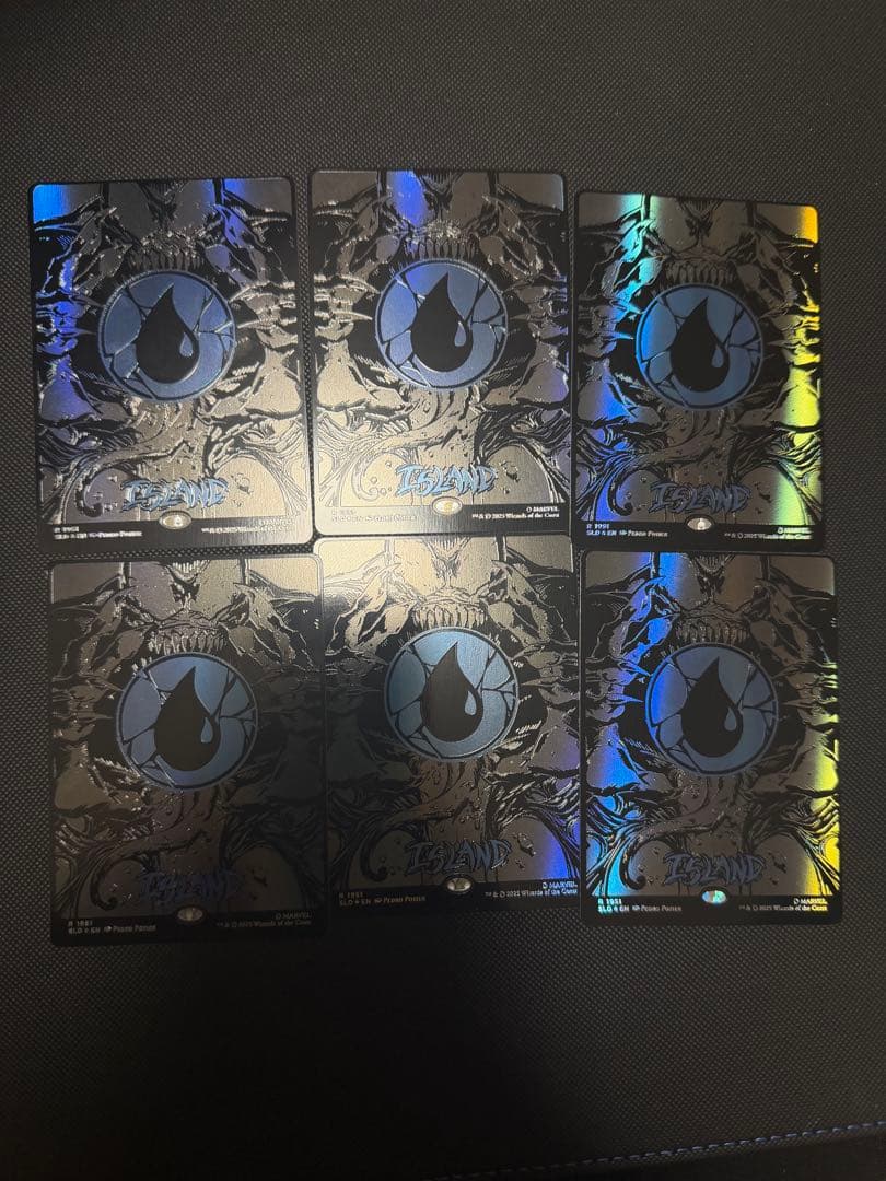 MTG SLD スパイダーマンレイズドFOIL 基本土地 島6枚セット