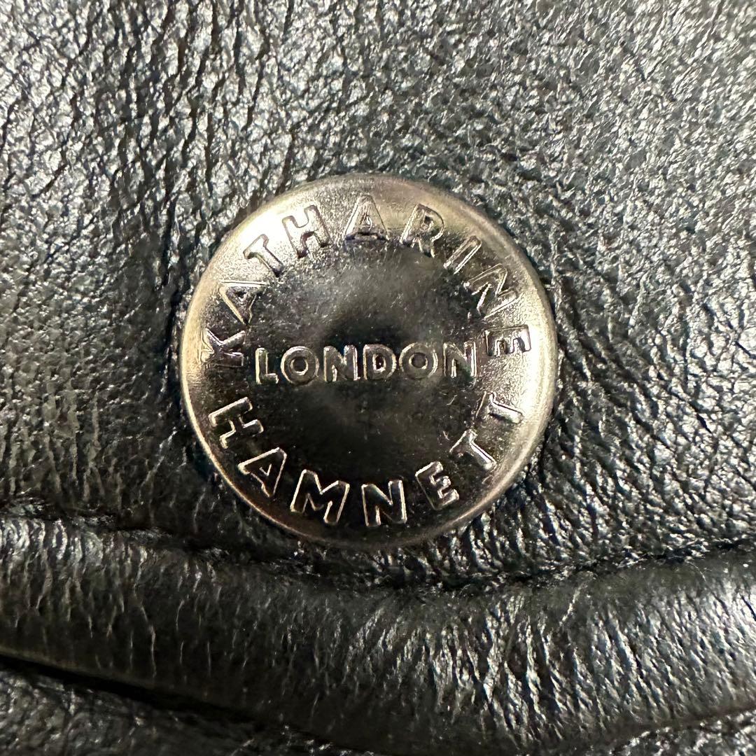 〈美品〉KATHARINE HAMNETT LONDON【L】レザー ジャケット