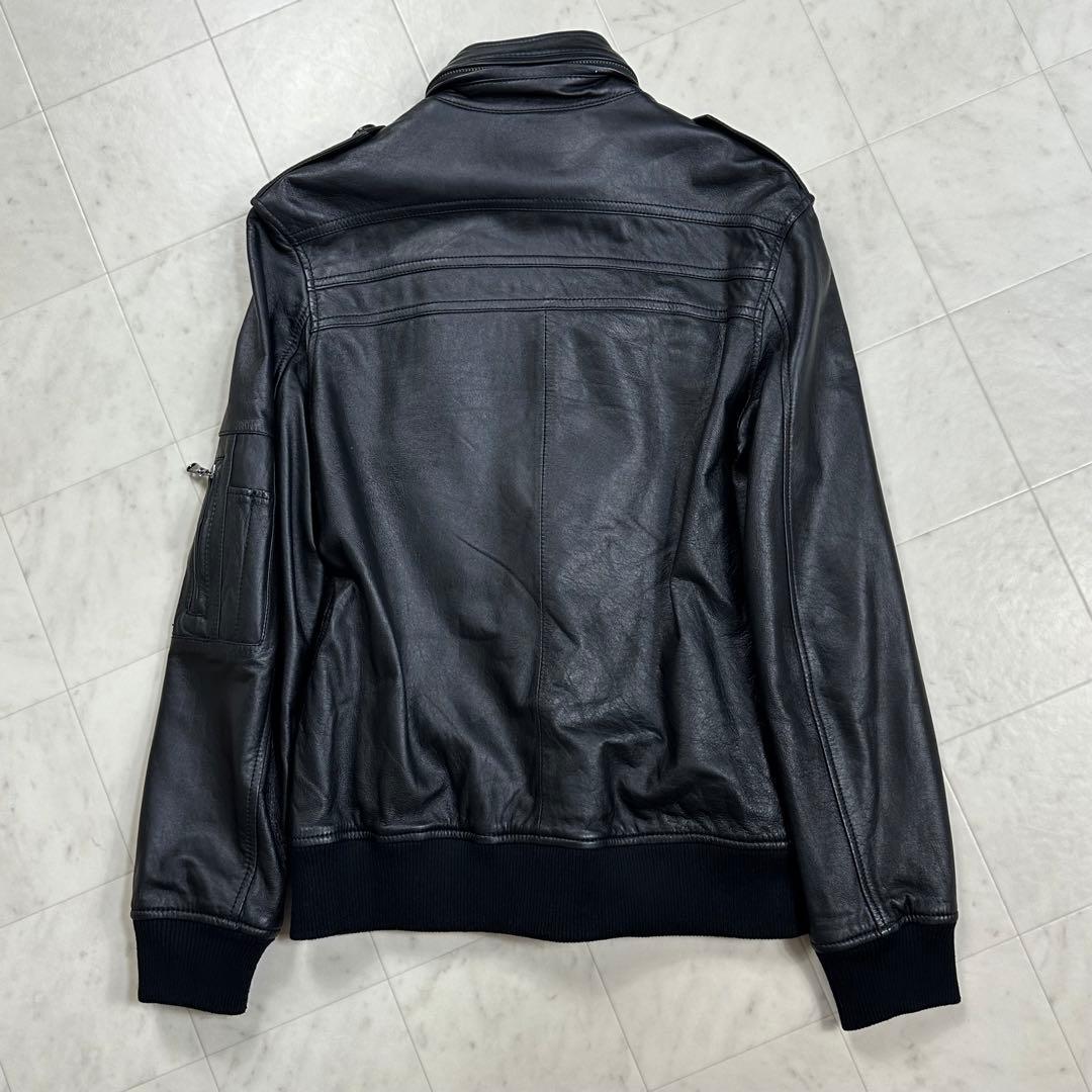 〈美品〉KATHARINE HAMNETT LONDON【L】レザー ジャケット