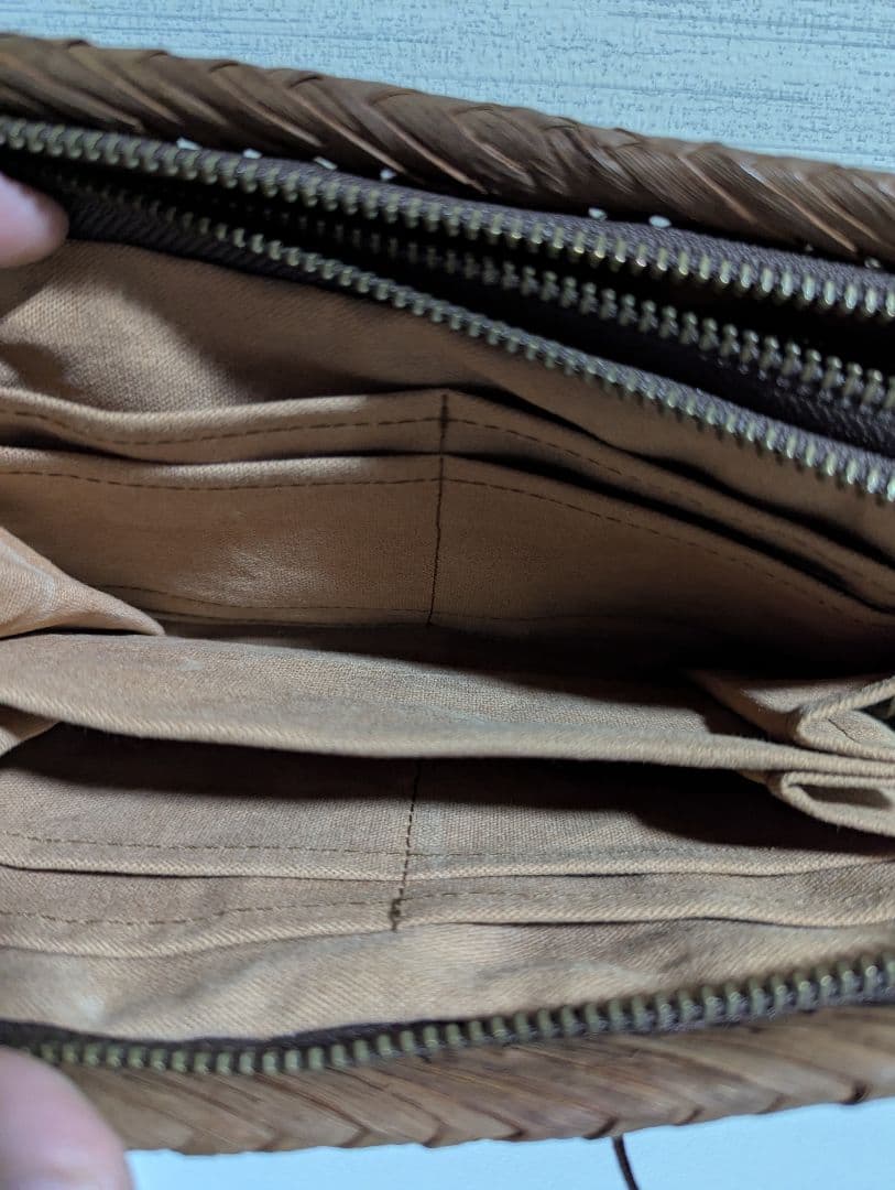 【極美品】山葡萄(やまぶどう) 長財布 網代編み 最高級天然素材 バッグ