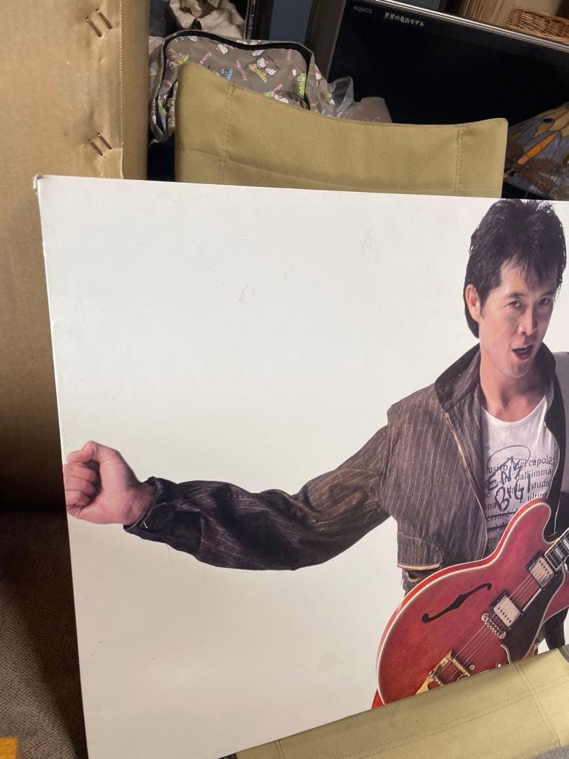 矢沢永吉 E.YAZAWA 80年代 販促非売品 木製パネル 希少